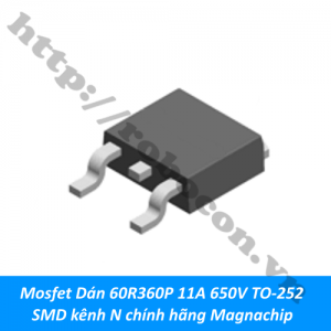  MO37 Mosfet Dán 60R360P 11A 650V TO-252 ...