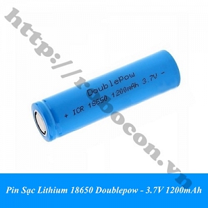  PPKP49 Pin Sạc Lithium 18650 Doublepow - 3.7V 1200mAh 