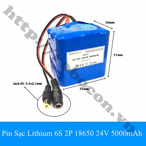 CBM174 Pin Sạc Lithium 6S 2P 18650 ...