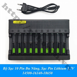 PPKP276 Bộ Sạc 10 Pin Đa Năng, ...