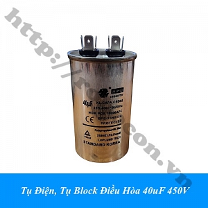 TD243 Tụ Điện, Tụ Block Điều Hòa 40uF 450V