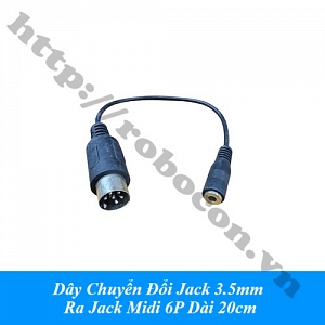 PKAT118 Dây Chuyển Đổi Jack 3.5mm Ra Jack Midi 6P ...