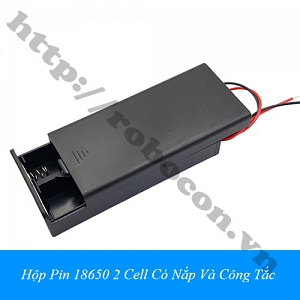 PPKP359 Hộp Pin 18650 2 Cell Có Nắp Và Công ...